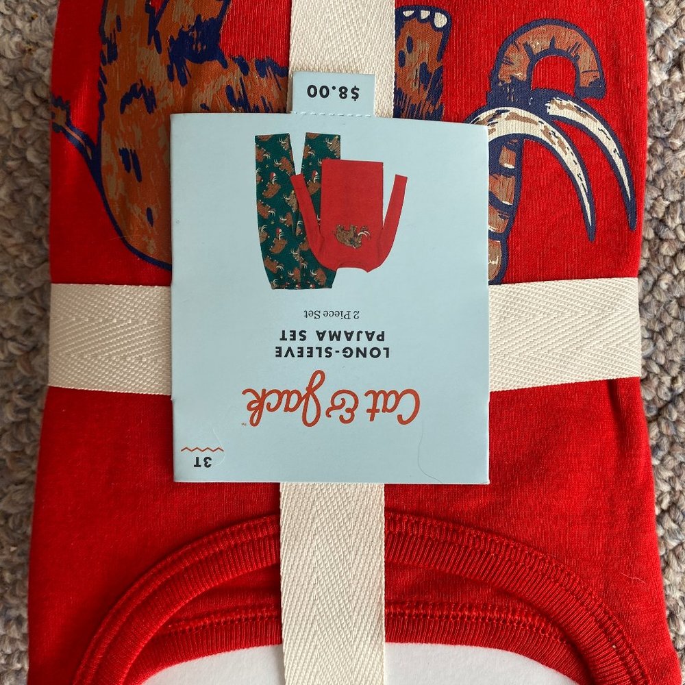 Cat & Jack Long-Sleeve Pajama Set 3T Kids